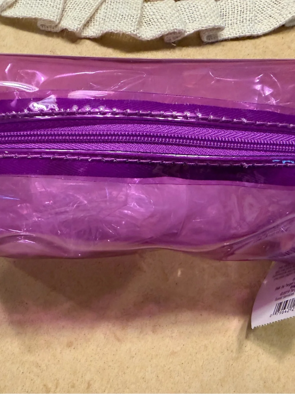 Target Beauty Womens Cosmetic Bag Purple NWT
